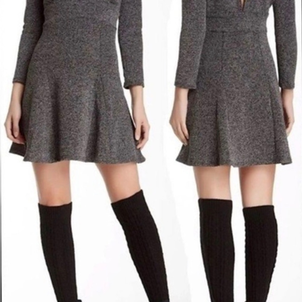 Free People Tweed Skater Dress